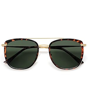 SOJOS Retro Aviator Square Polarized Sunglasses For Women Men,Vintage Women's Sun Glasses Shades ... | Amazon (US)