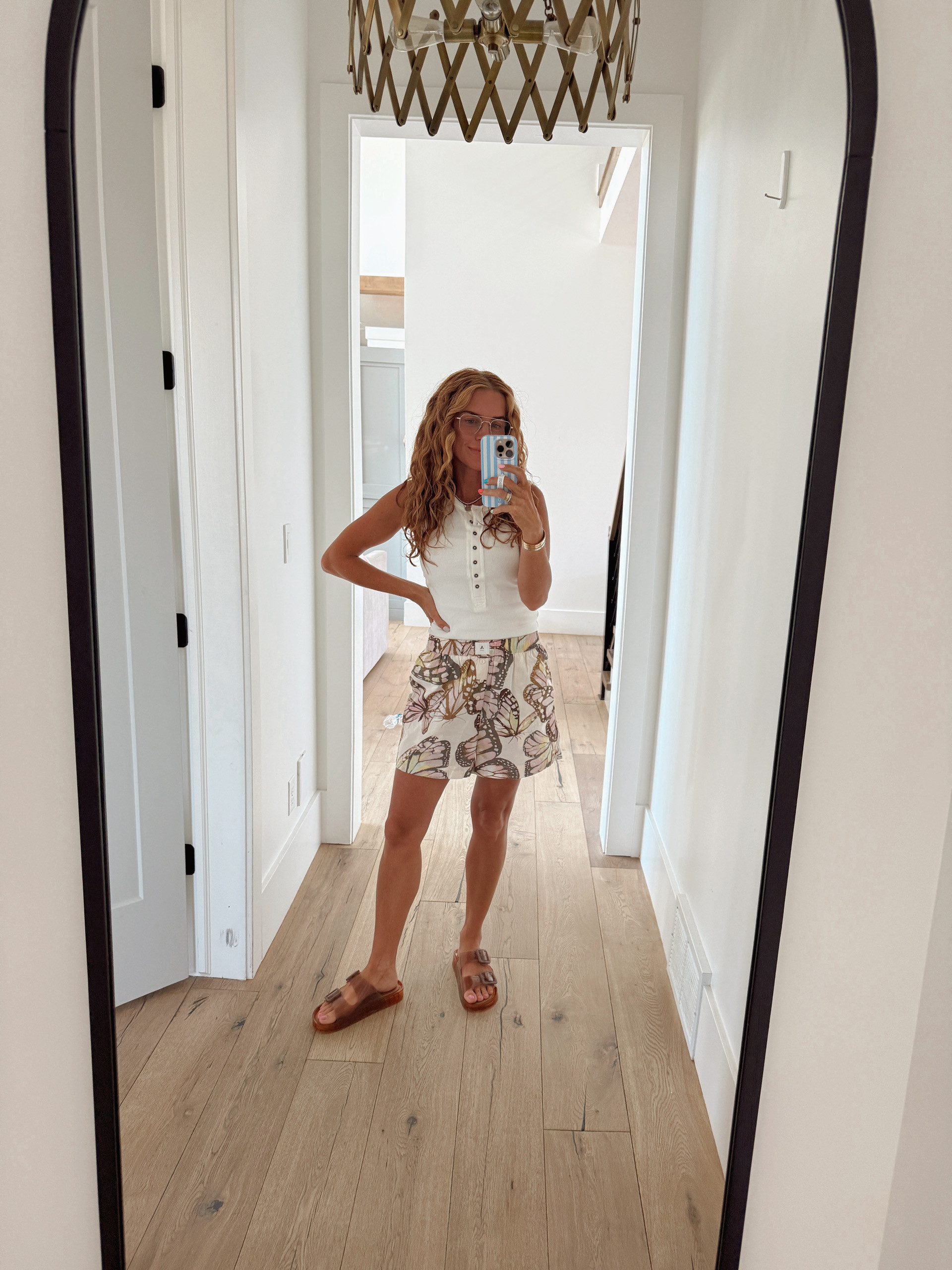 Wearing a small in the shirt and XS in the shorts! I could have sized up for more length. 

@freepeople @anthropologie

#LTKShoeCrush #LTKStyleTip