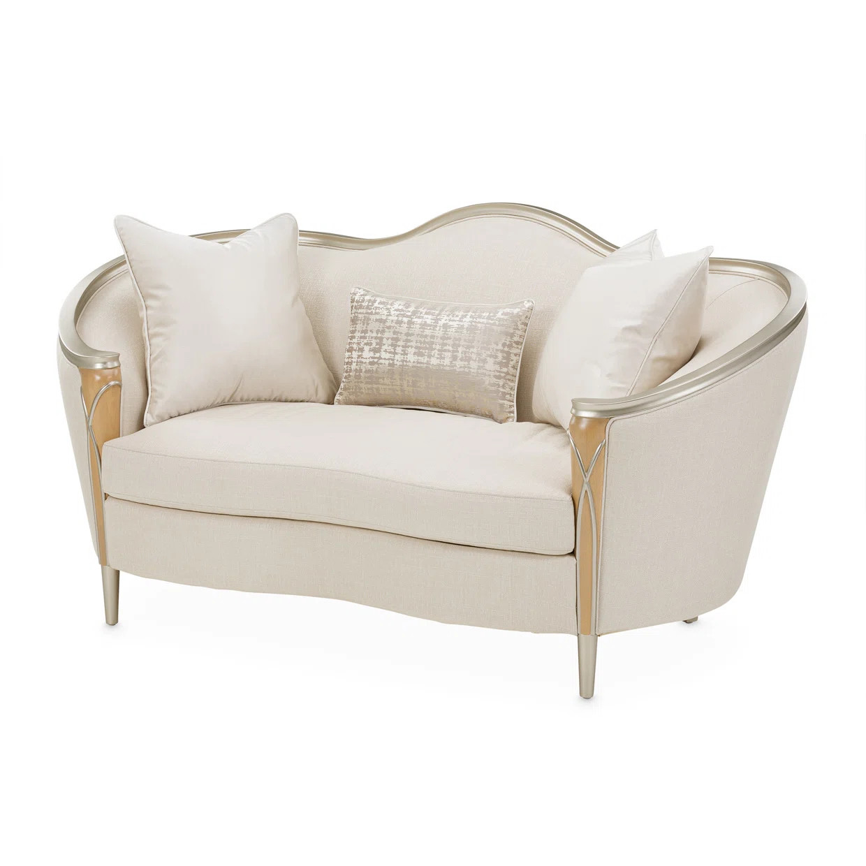 Villa Cherie 71'' Round Arm Loveseat | Wayfair North America