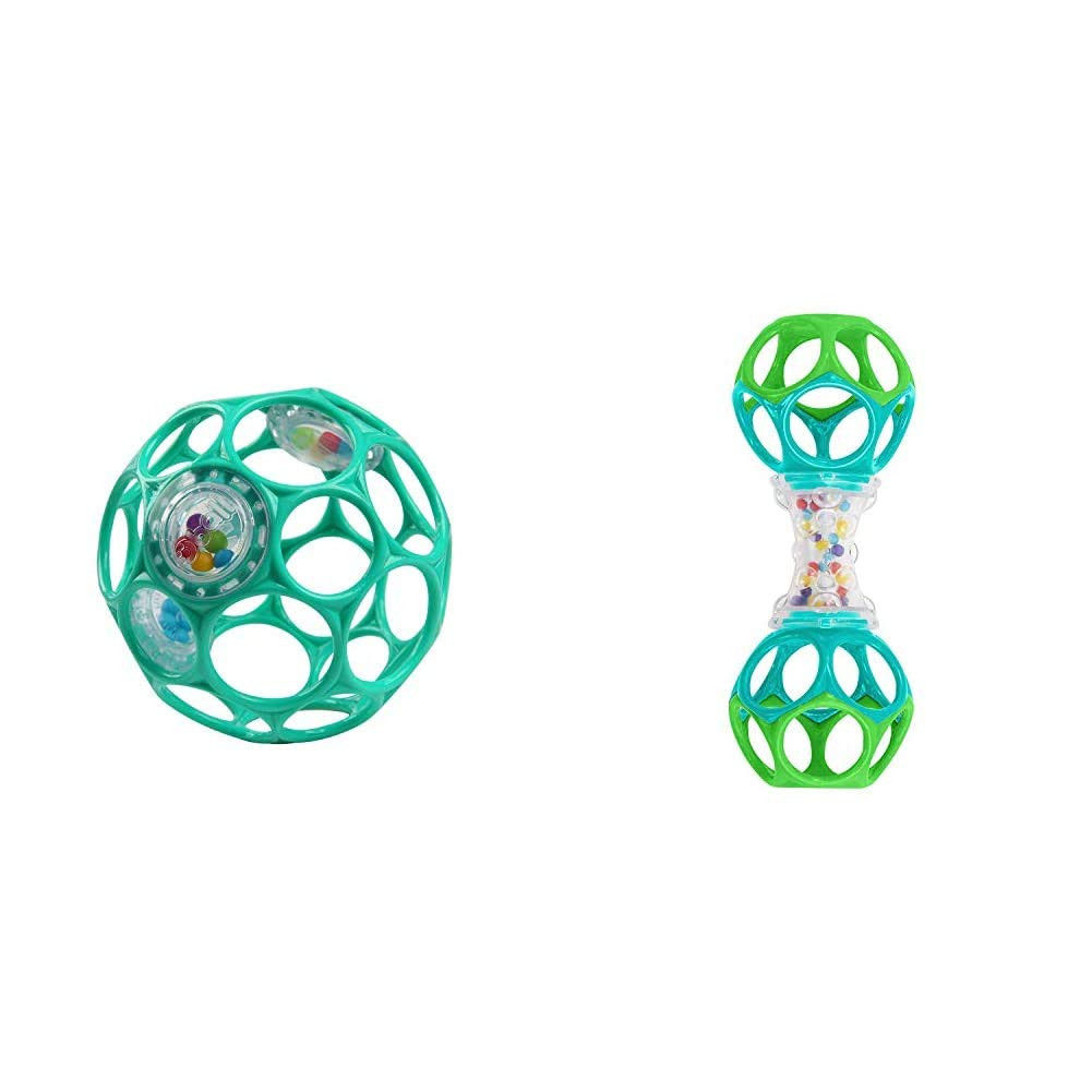 Bright Starts Oball Shaker Rattle Toy & Baby Ball Set, Ages Newborn and Up | Amazon (US)