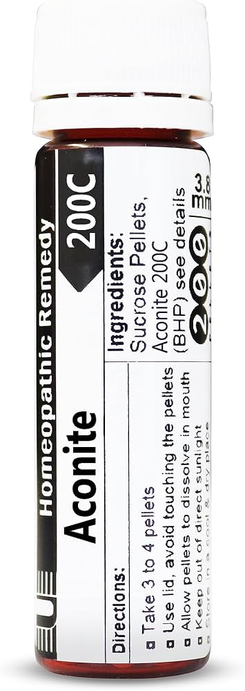 Aconitum Napellus 200C Homeopathic Remedy - 200 Pellets, Urenus | Amazon (US)