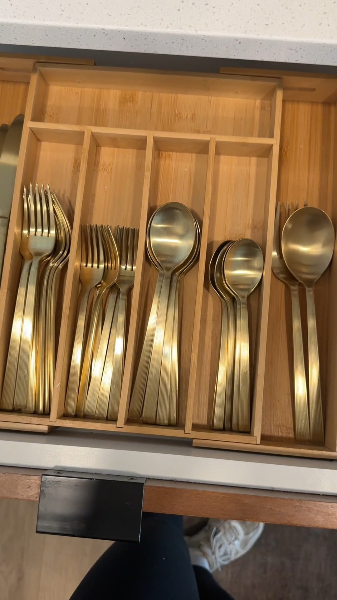A silverware drawer reset for the new year || Walmart is killing it with their better homes and garden brand || I bought two sets for setting a for 8 people 

#LTKFindsUnder50 #LTKSaleAlert #LTKHome