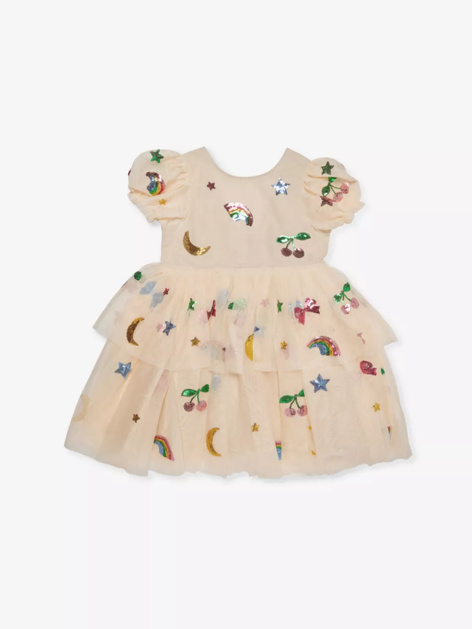 Yvonne Sequin-Embellihment Woven Dress 18 Months-8 Years | Selfridges