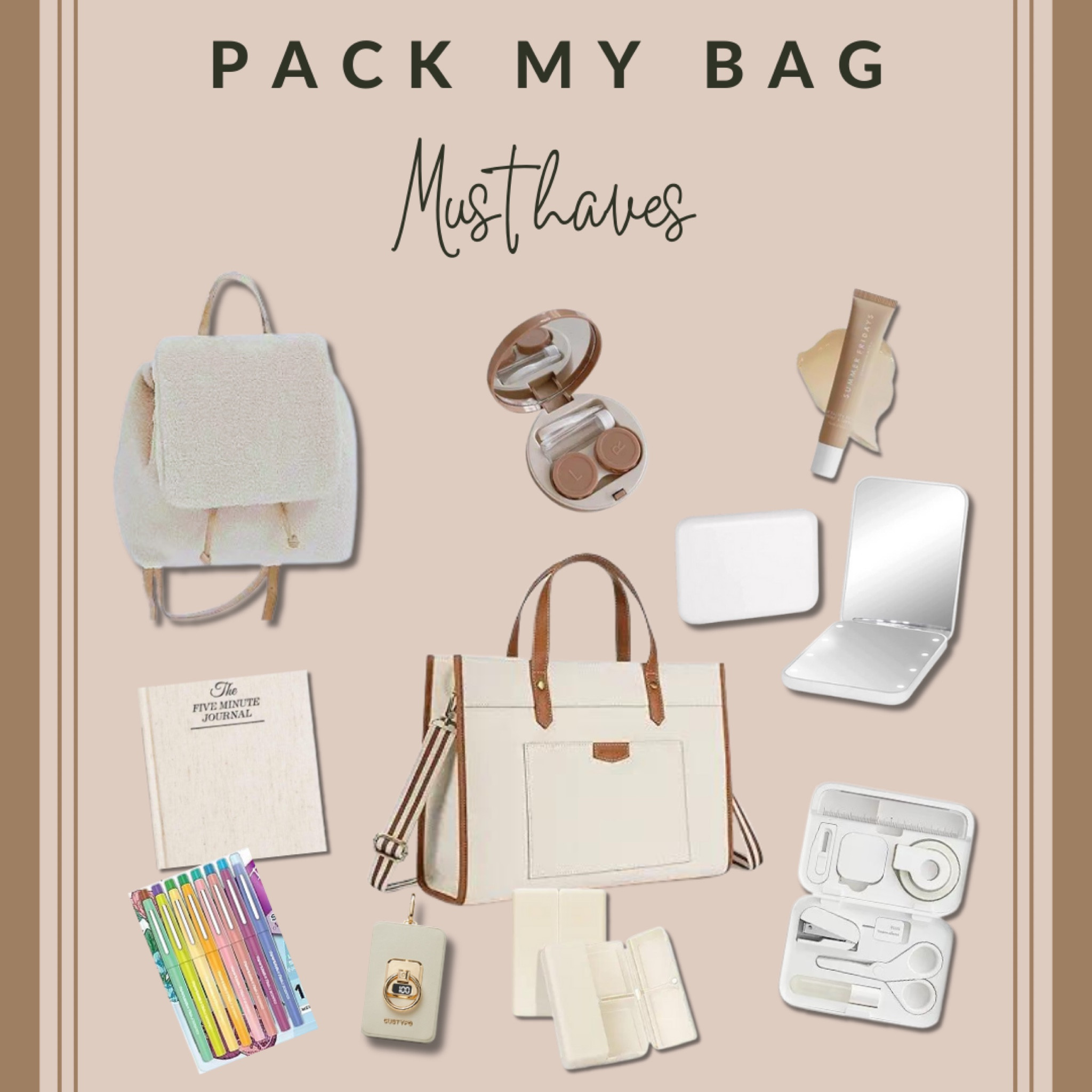 Here are some of my latest items from the Pack My Bags collection.

#LTKitbag #LTKstyletip #LTKtravel
