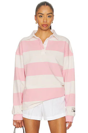 Rugby Top in Almond Blossom | Revolve Clothing (Global)