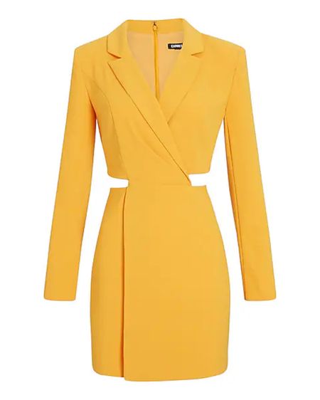 Cutout Mini Blazer Dress in Orange Mango

#LTKstyletip #LTKSeasonal #LTKunder100