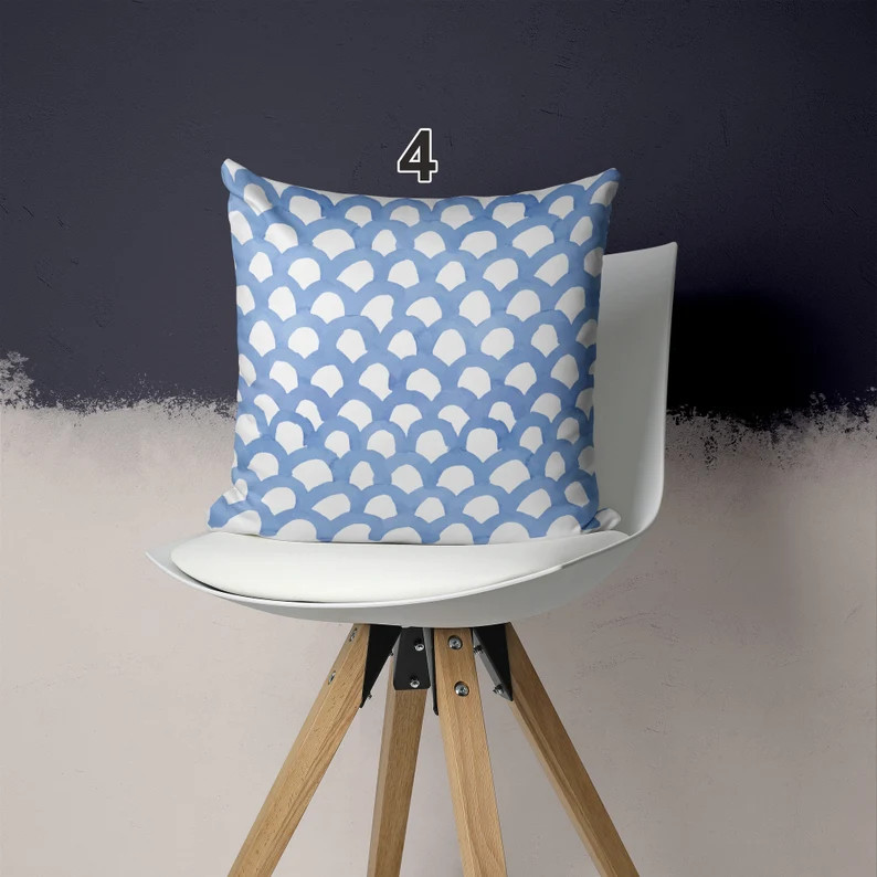 Indigo Blue Pillow Cover - Blue And White Throw Pillow | Etsy (US)