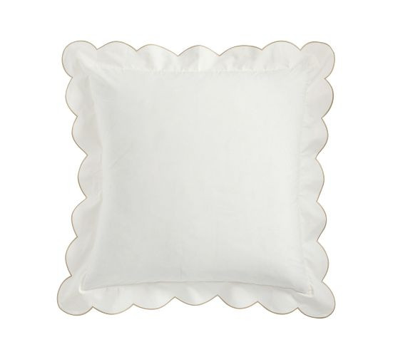 Scalloped Embroidered Sham | Pottery Barn (US)