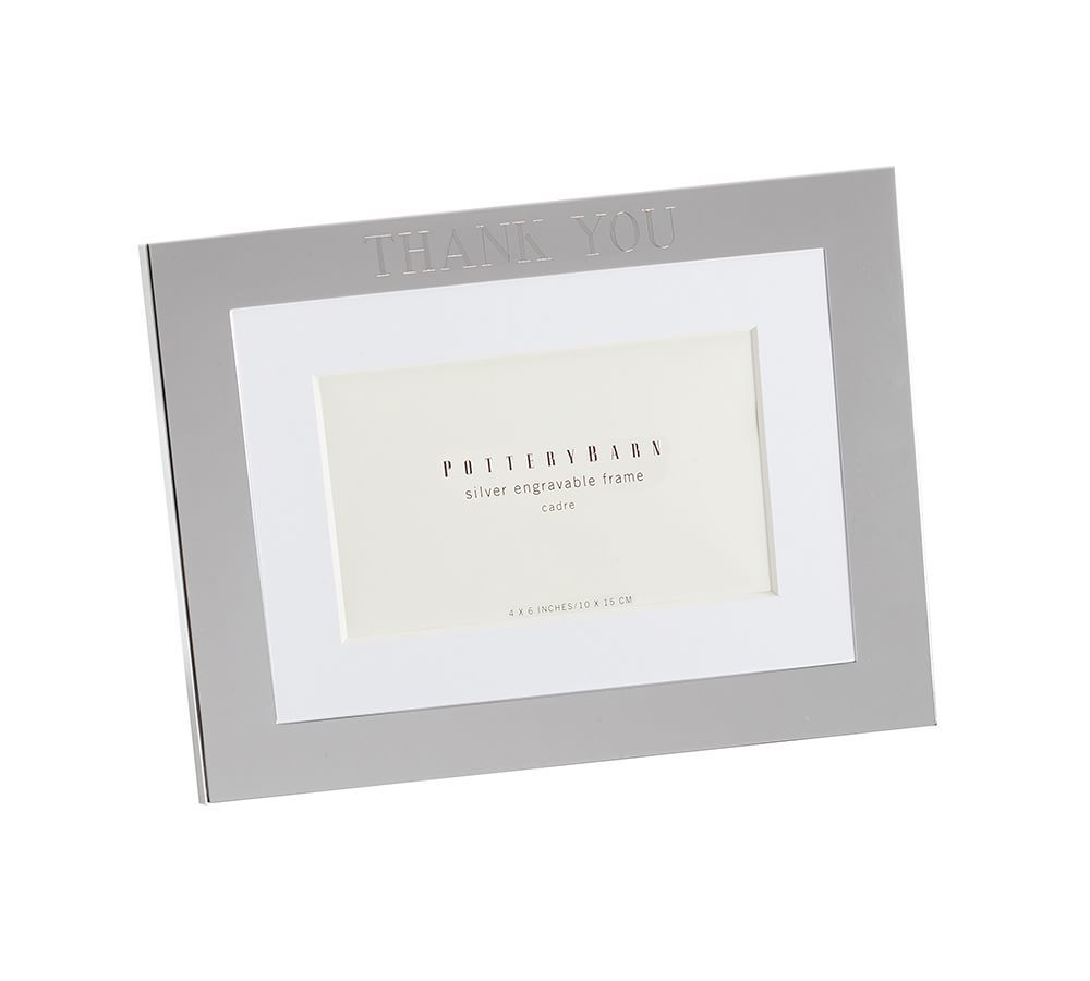 Personalized Silver-Plated Engravable Frames | Pottery Barn (US)