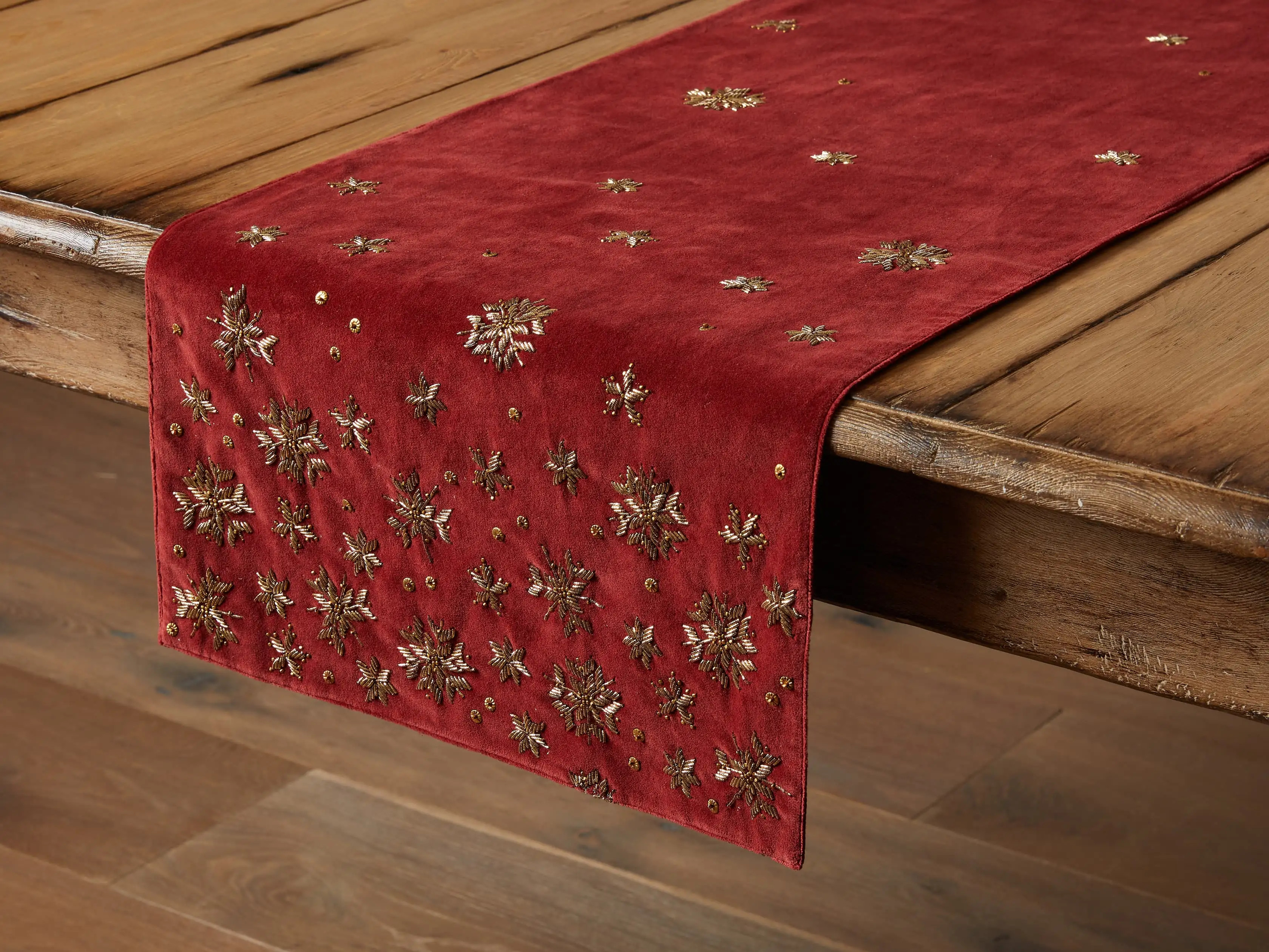 Fallen Snow Table Runner | Arhaus