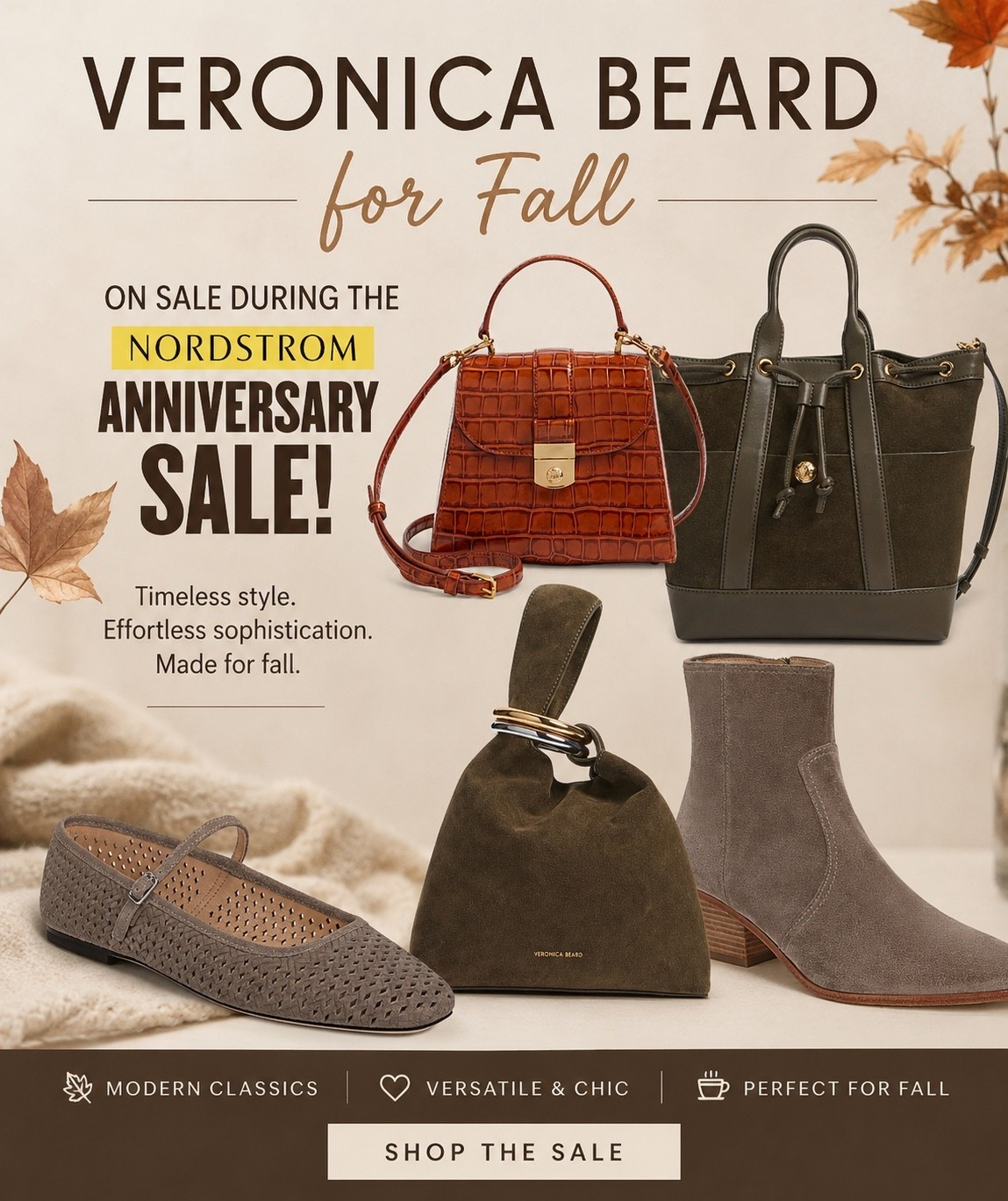 If you’ve been eyeing Veronica Beard, now is one of the best times to shop. From luxe suede bags and timeless booties to everyday flats, these are classic pieces you’ll wear for years—and they’re included in the Nordstrom Anniversary Sale.

#LTKSaleAlert #LTKWorkwear #LTKootd