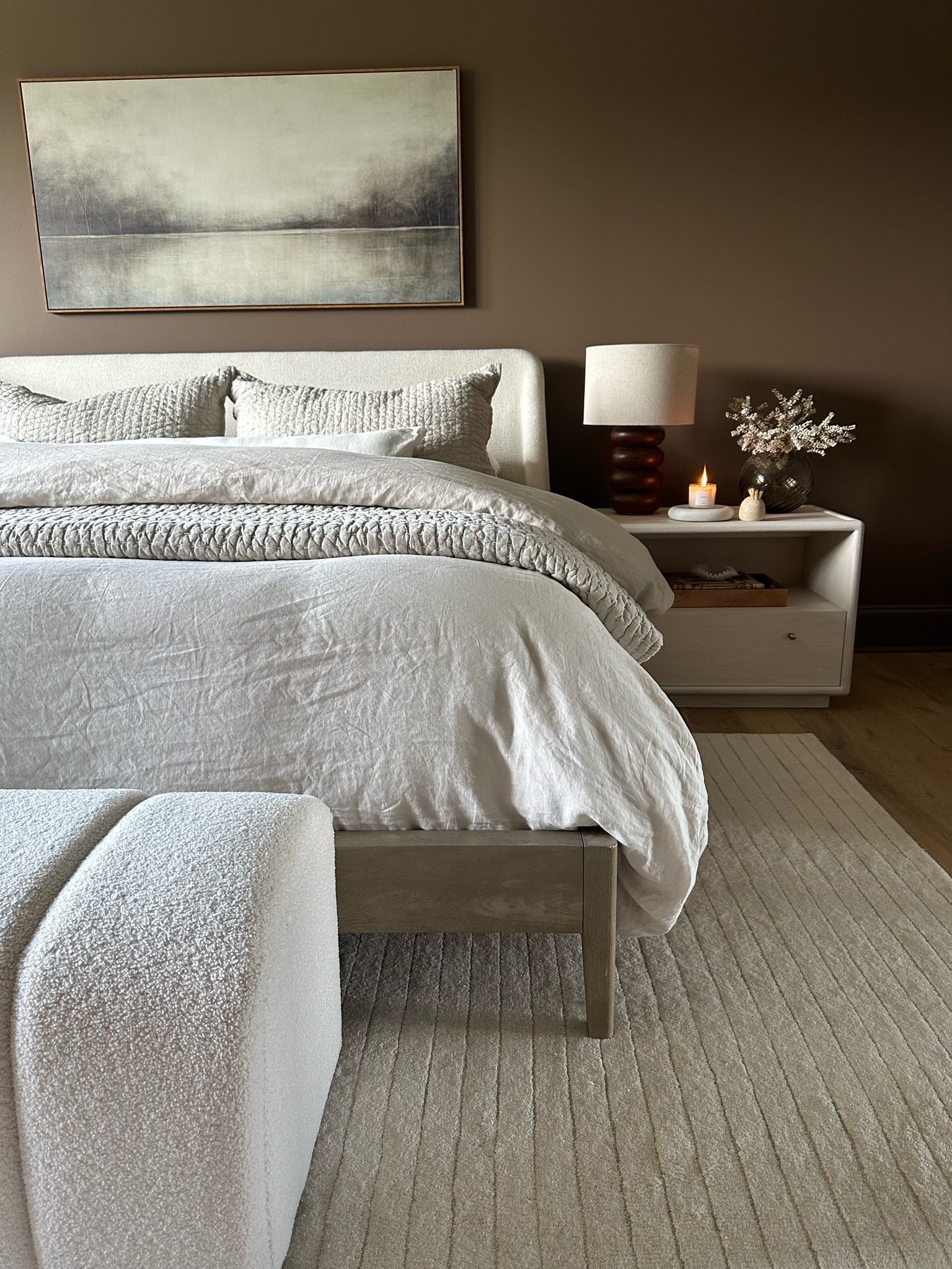 Bedroom elevated with neutral texture 
@Pottery Barn @Wayfair @Quince

#LTKSaleAlert #LTKHome #LTKSeasonal