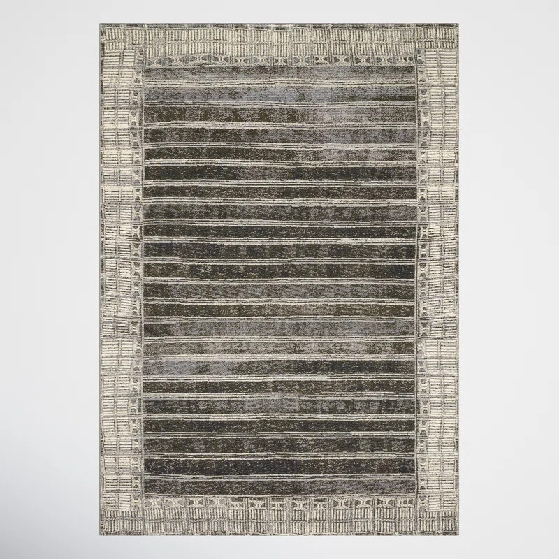 Boden Charcoal/Ivory Indoor/Outdoor Rug | Wayfair North America