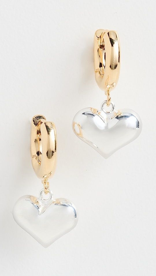 Silver Heart Earrings | Shopbop