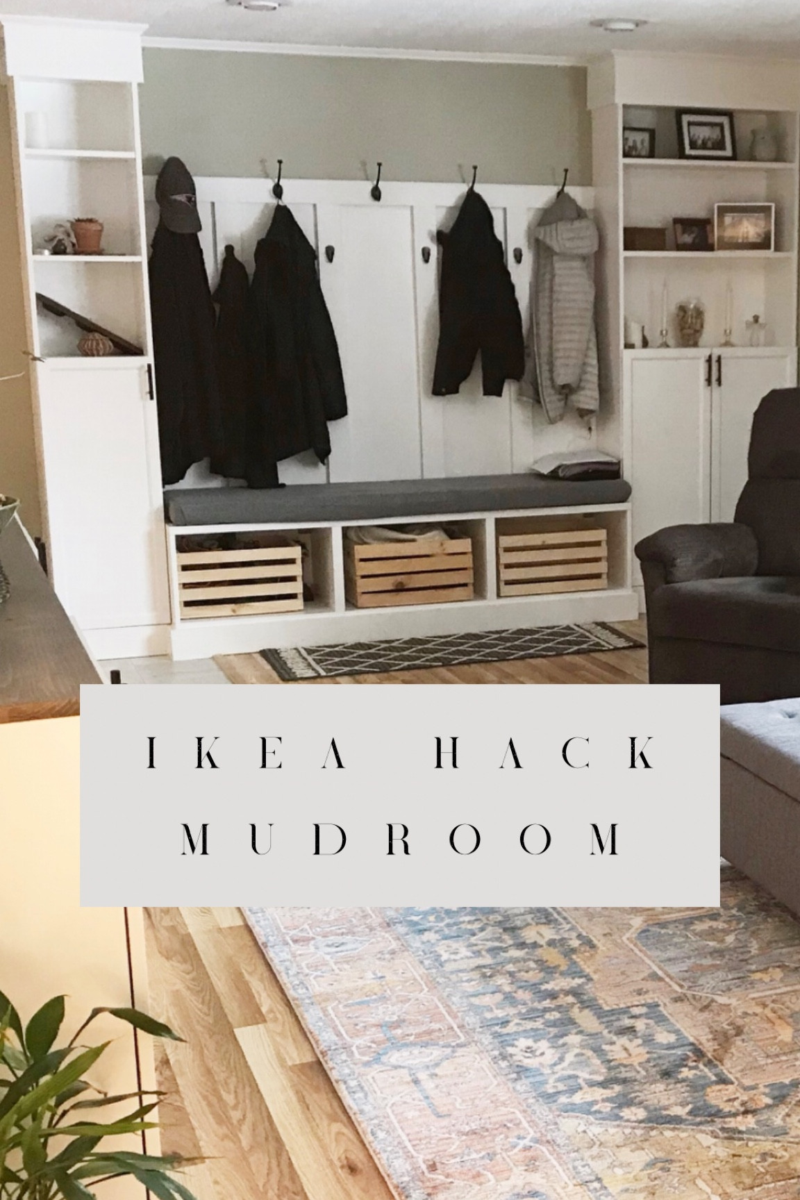 Mudroom ikea hack! Billy bookcase, besta unit. DIY bench and storage

#LTKxPrimeDay #LTKhome #LTKfamily