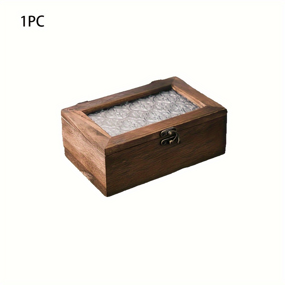 Handmade Wooden Retro Storage Box Household   Wood - Temu | Temu Affiliate Program