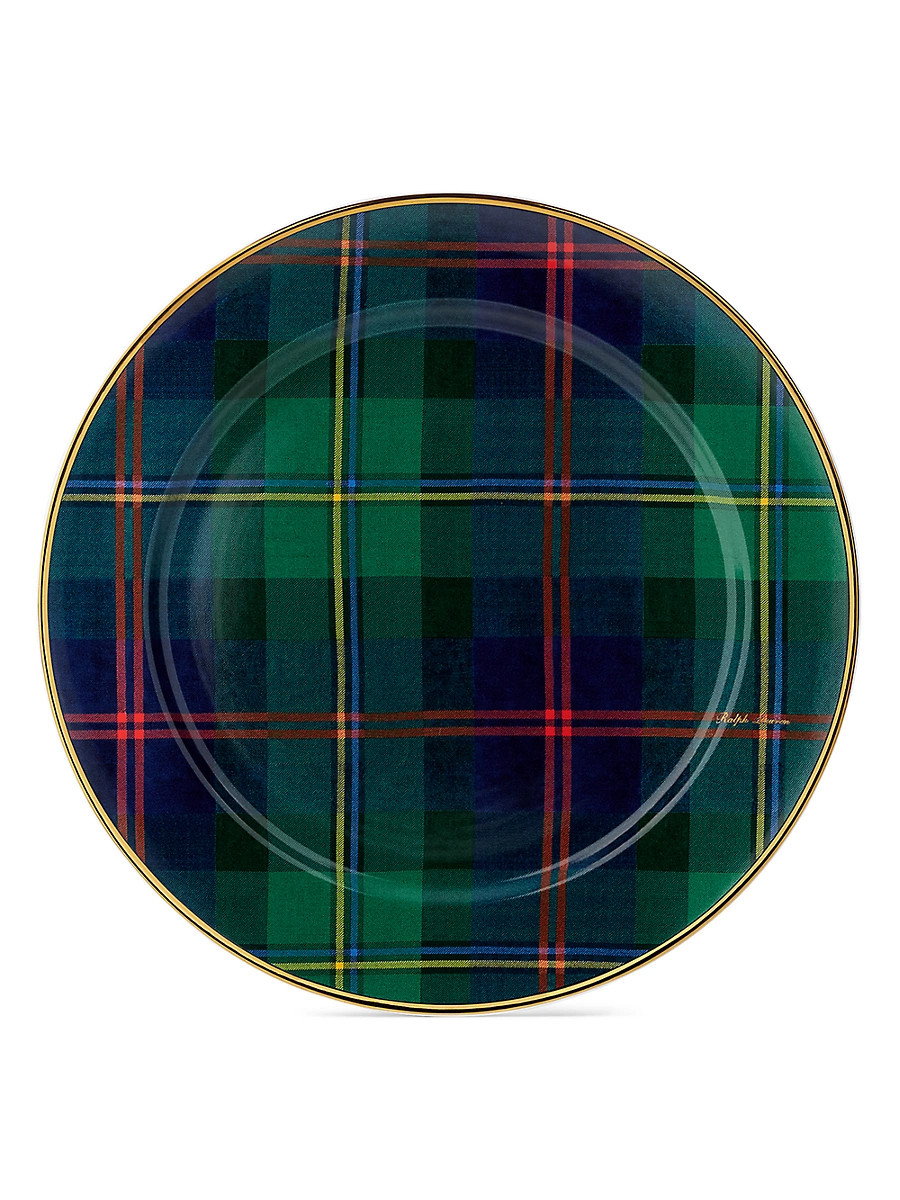 Wexford Porcelain Charger Plate - Green Multi | Saks Fifth Avenue