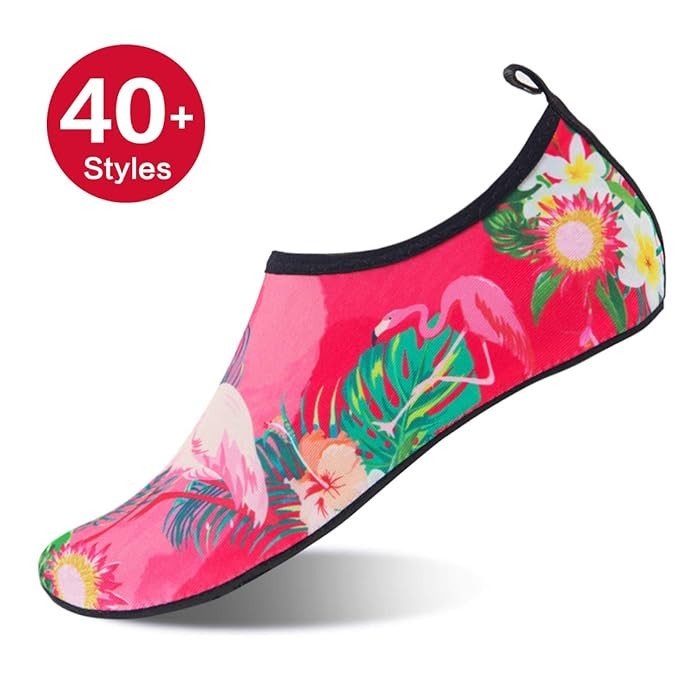 Womens and Mens Kids Water Shoes Barefoot Quick-Dry Aqua Socks for Beach Swim Surf Yoga Exercise | Amazon (US)