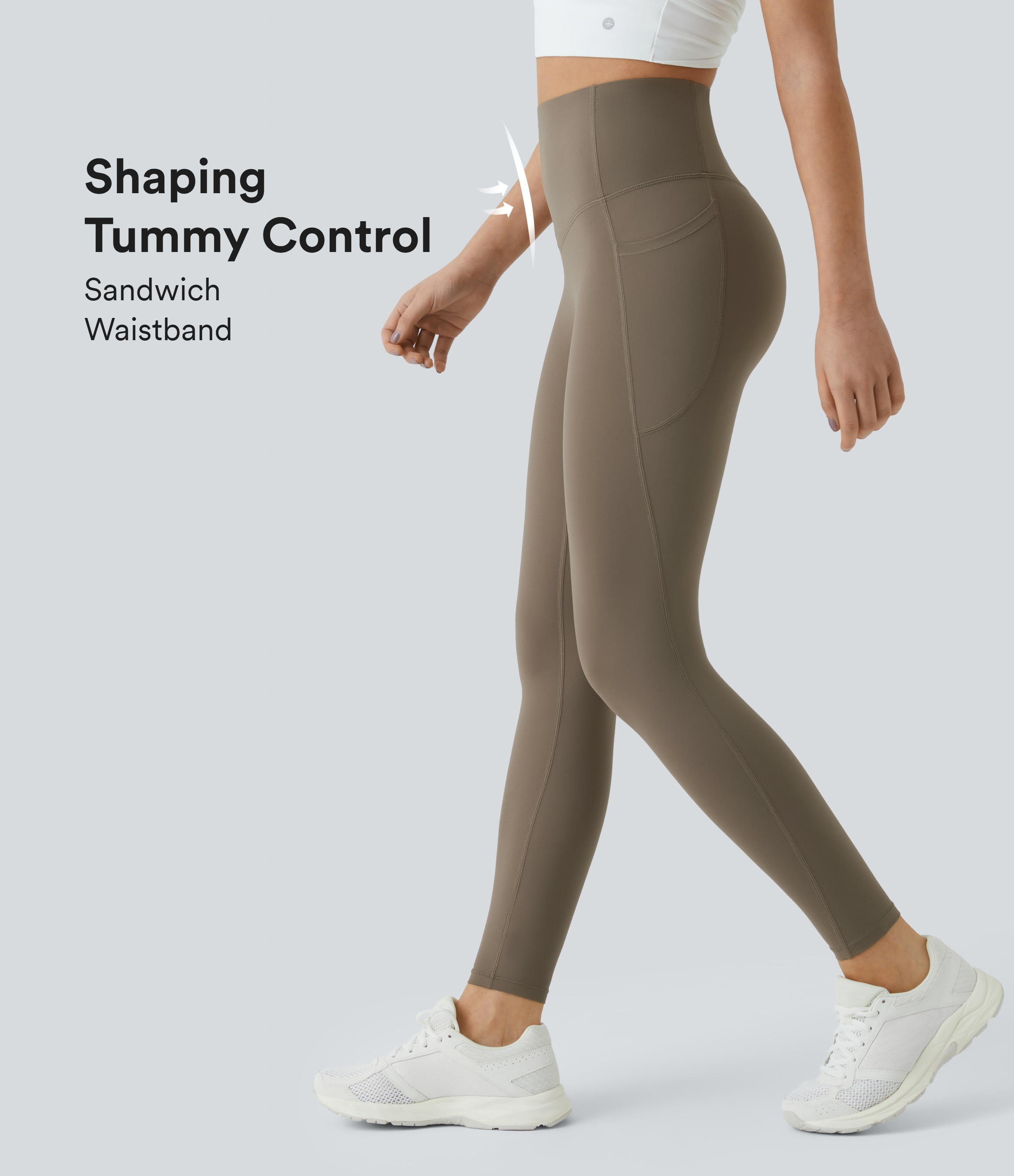 Women’s Halara UltraSculpt™ High Waisted Tummy Control Pocket Shaping Training Leggings - Hal... | HALARA