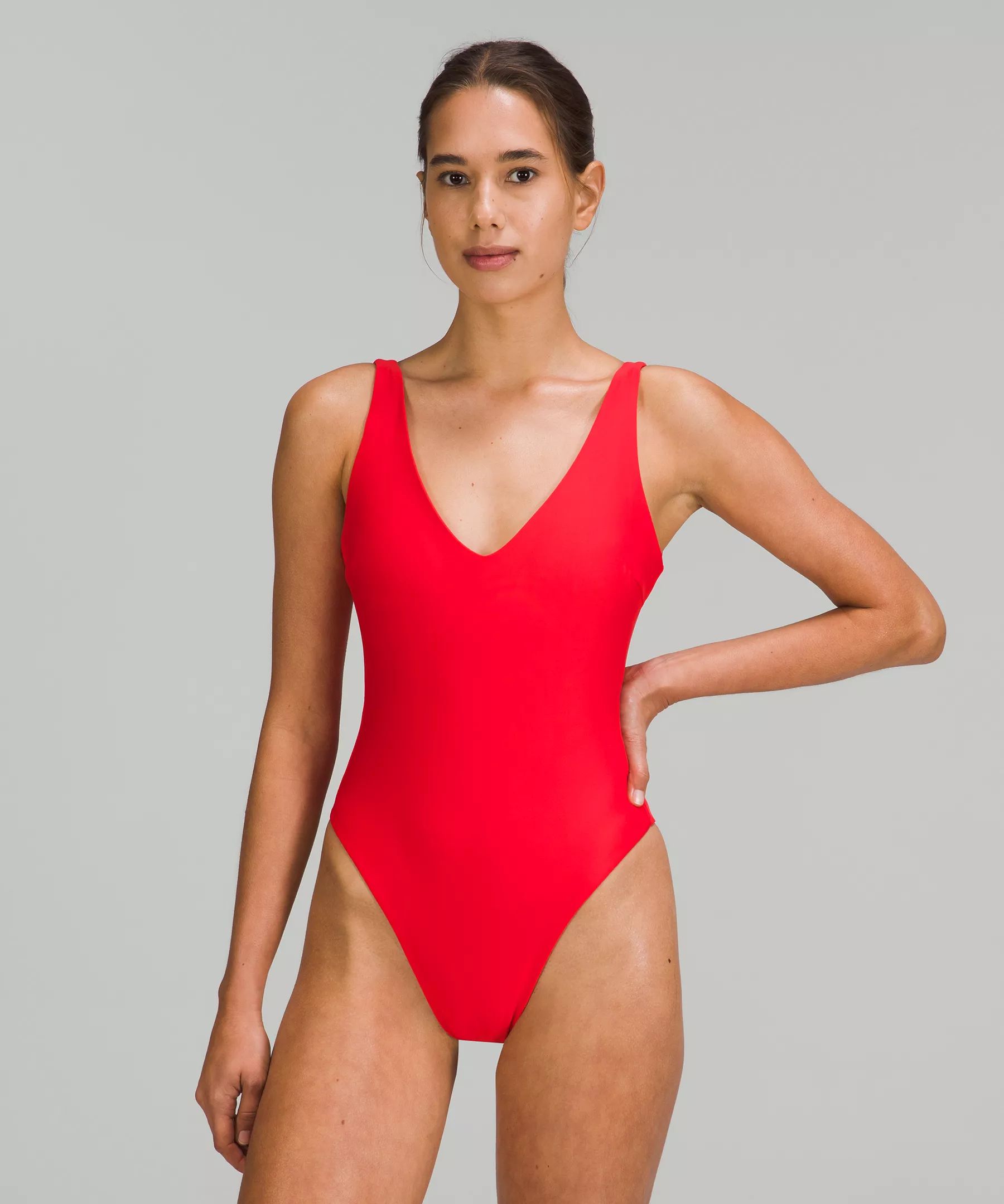 Waterside V-Neck Skimpy-Fit One-Piece Swimsuit B/C Cup | Lululemon (US)