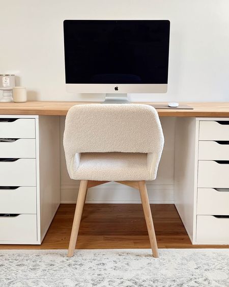 Amazon office decor!  EE rug and office chair with the IKEA Alex drawer desk!

#LTKhome