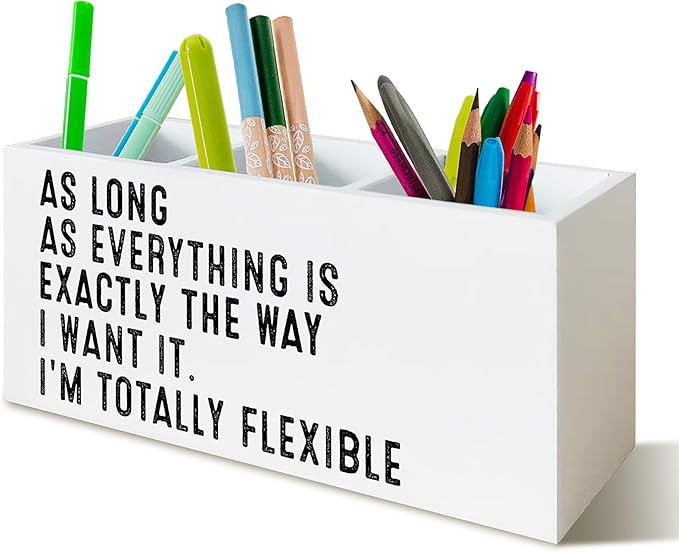 Grandmillennial Blue Hydrangea Pen Pencil Holder Organizer for Desk, Blue and White Chinoiserie F... | Amazon (US)