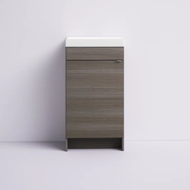 Lulsgate 16.5'' Free Standing Single Bathroom Vanity with Stone Top | Wayfair North America