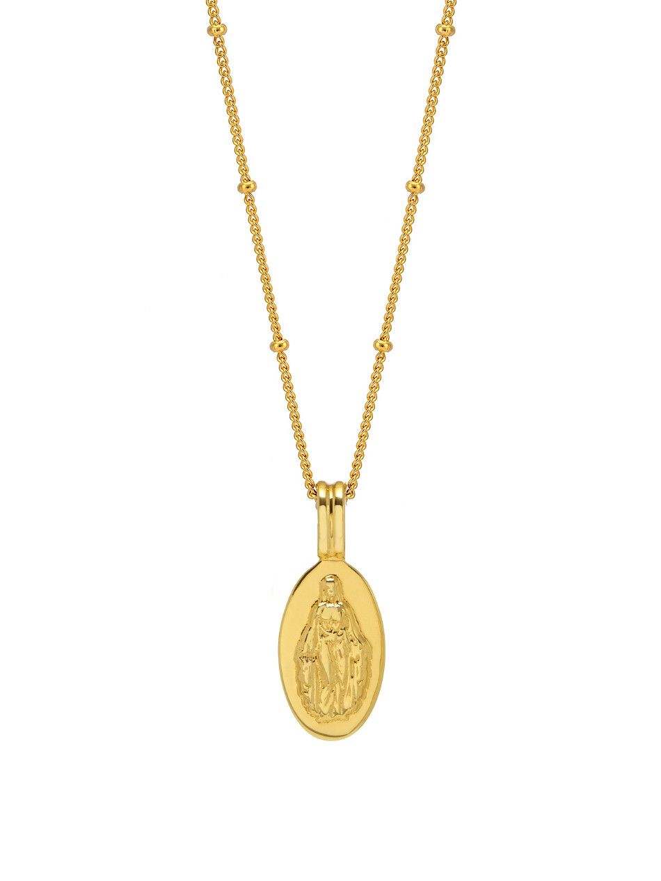 Saint Beaded Necklace in Gold | Northskull