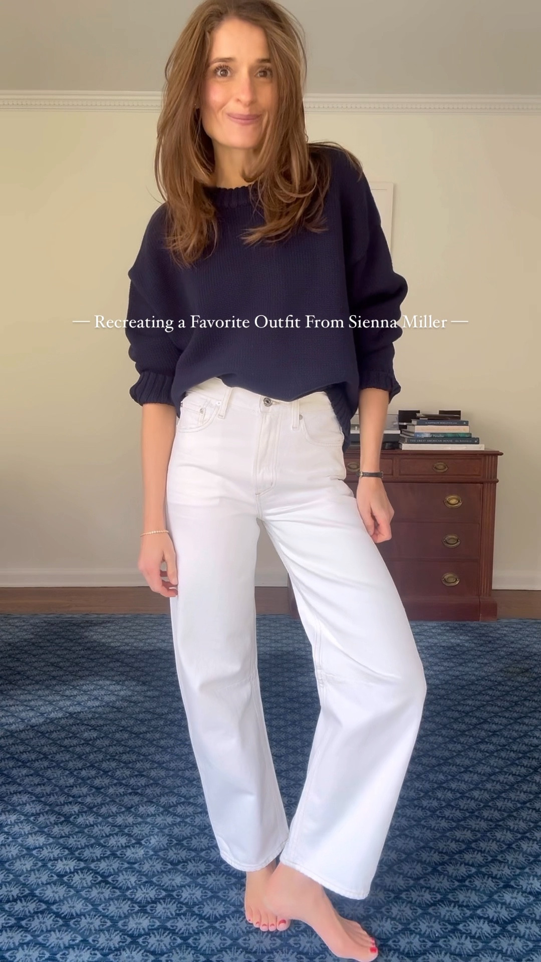 Sizing notes - 

Sweater: wearing a size small 
jeans: size down!! I’m wearing my small size, a 24 

#LTKWatchNow #LTKStyleTip #LTKFindsUnder100