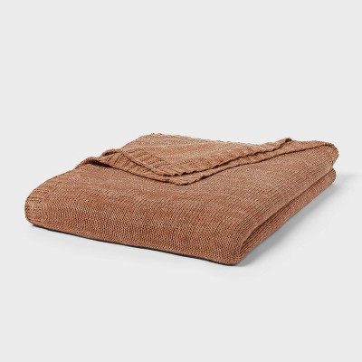 King Knit Blanket Brown - Threshold™ | Target