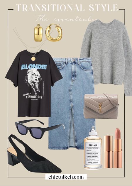 Transitional style! Another look you can create with my guide to transitional style! 
Denim skirt, graphic tee, mango, amazon fashion. 

#LTKshoecrush #LTKSeasonal #LTKunder50