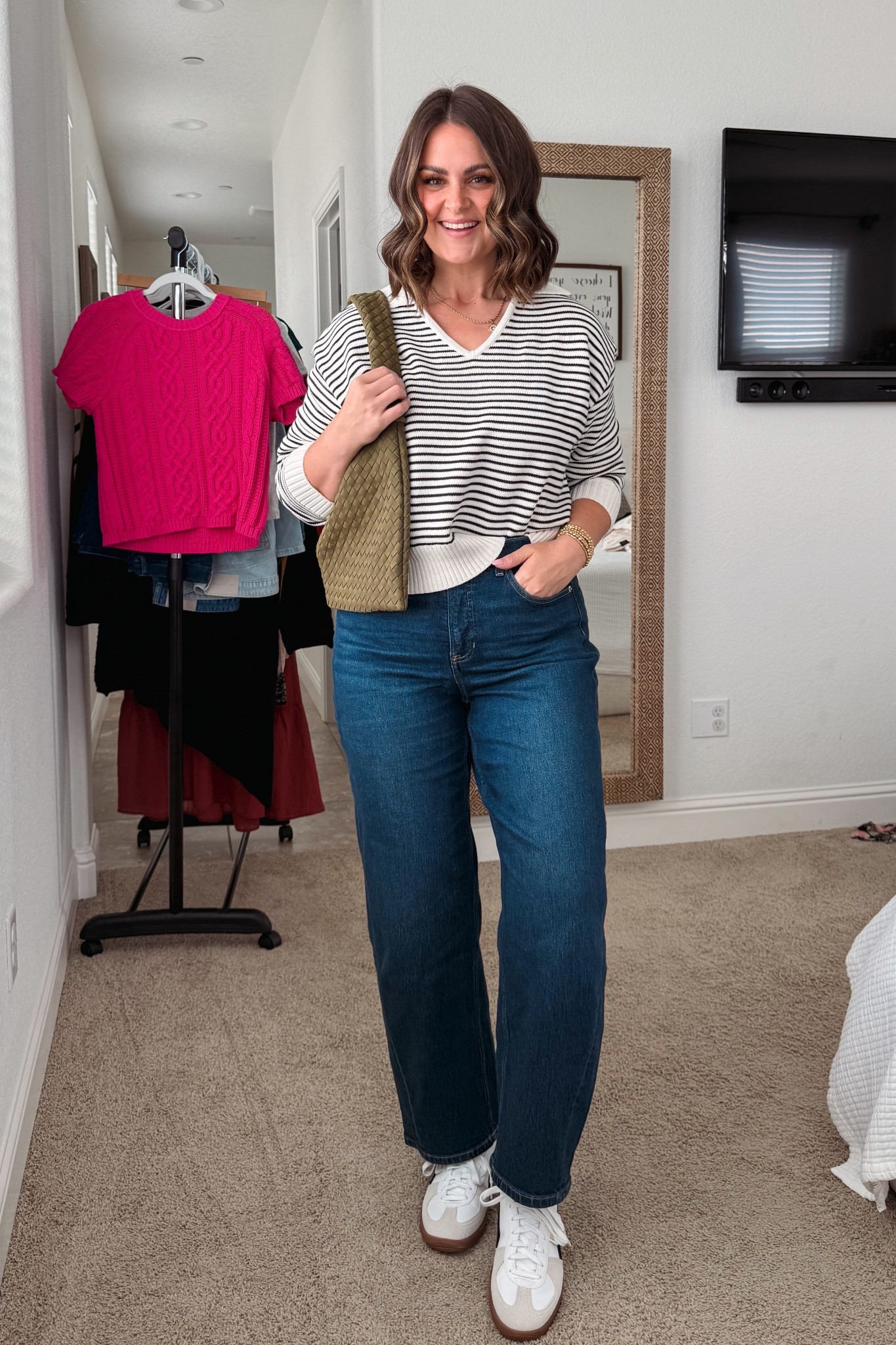 Fall outfit idea, midsize fashion 

Jeans, Large
*code: CourtneyHxSpanx 
Bra & undies, Large
Sweater, large
Sneakers, 10 (true to size)

Fall Fashion, barrel jeans, size 12, mom style, casual style, Spanx, target fashion, puma 

#LTKMidsize #LTKSeasonal #LTKOver40