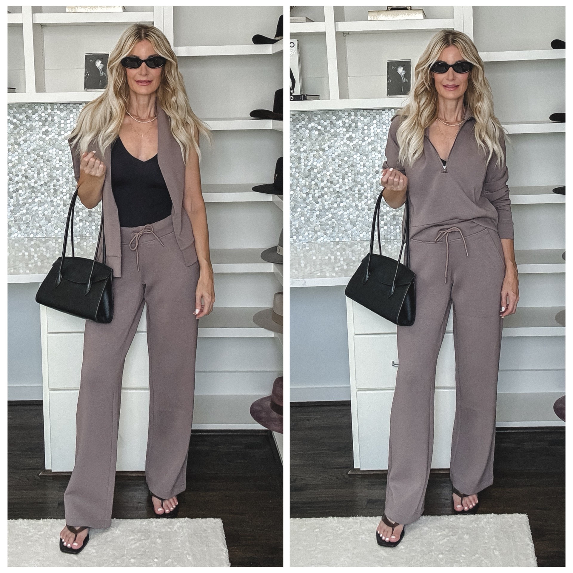 The chicest loungewear set from Quince! This matching quarter-zip top and wide-leg pant set is incredibly comfortable but still looks polished and put together. I’m wearing an XS in the top and pants. #LTKLoungewear #LTKTravelStyle  

 

#LTKOver40 #LTKootd #LTKSeasonal #LTKOver40