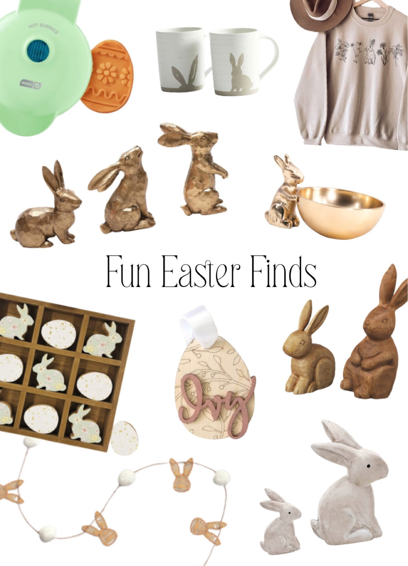 Fun Easter finds and decor 

#LTKunder50 #LTKSeasonal #LTKhome