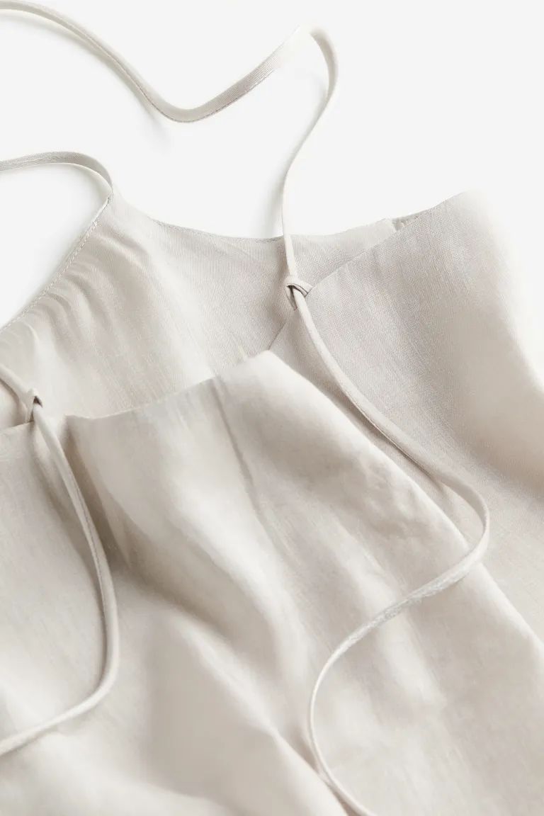 Tie-detail Camisole Top - Light gray - Ladies | H&M US | H&M (US + CA)