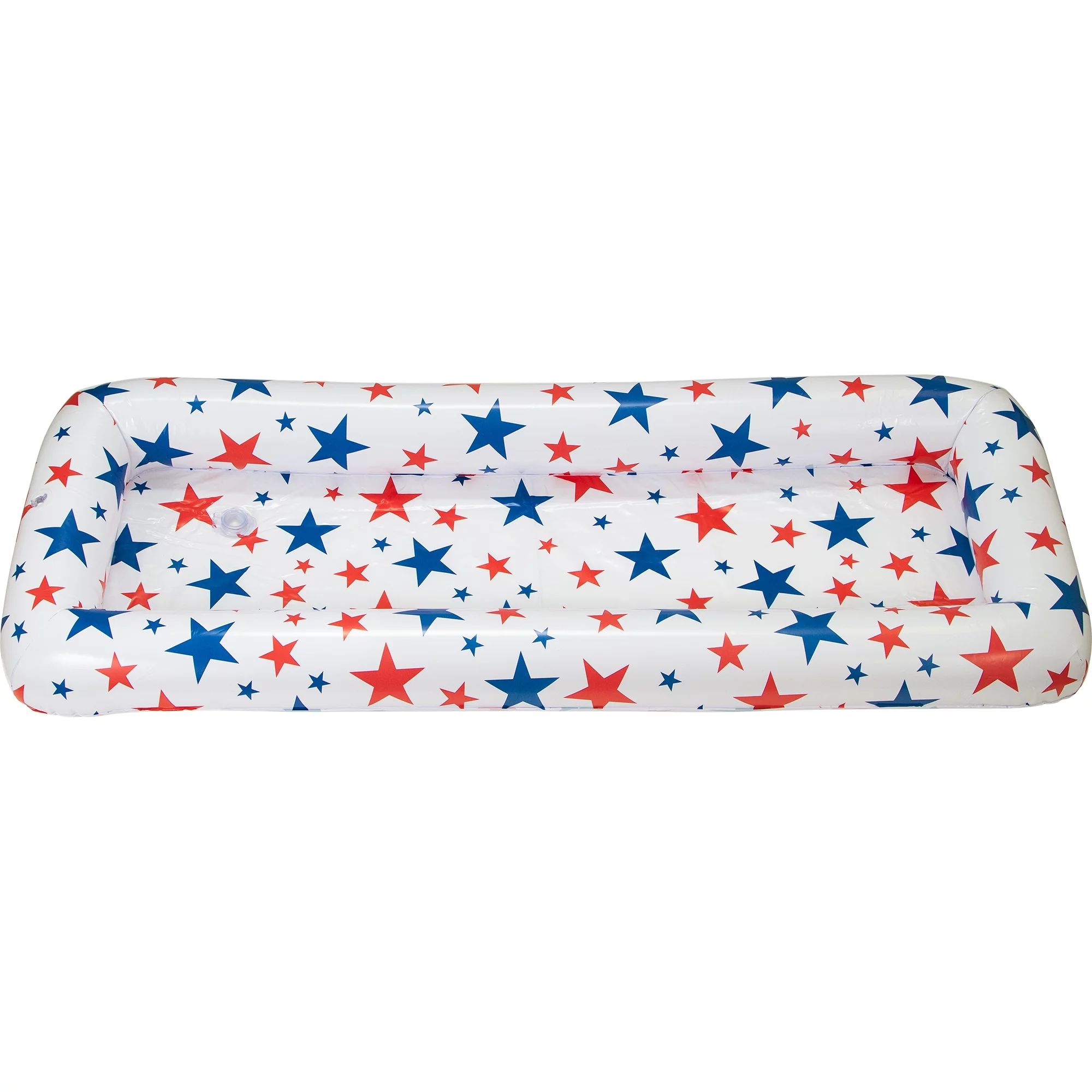 Way to Celebrate Plastic 4th of July Stars Inflatable Cooler 1.5' x 3.75' x 4.5", 1 ct - Walmart.... | Walmart (US)