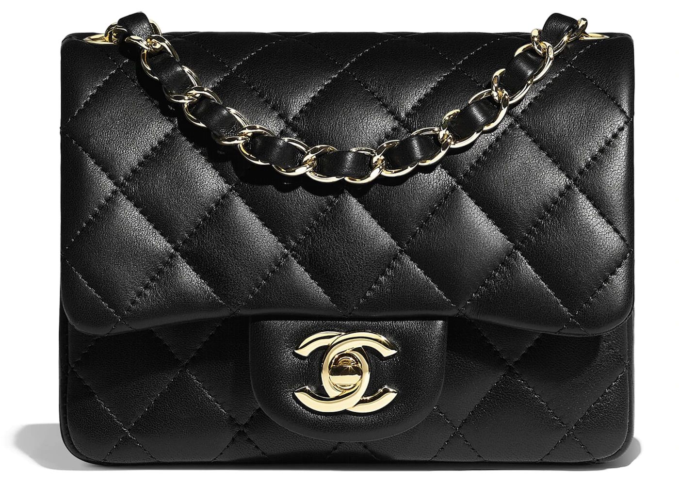 Chanel Flap BagMini Lambskin Gold-tone Black | StockX