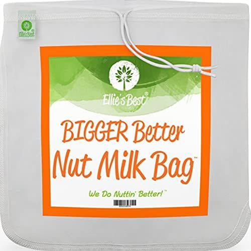 Amazon.com: Pro Quality Nut Milk Bag - XL12"X12" Bags - Commercial Grade Reusable All Purpose Foo... | Amazon (US)