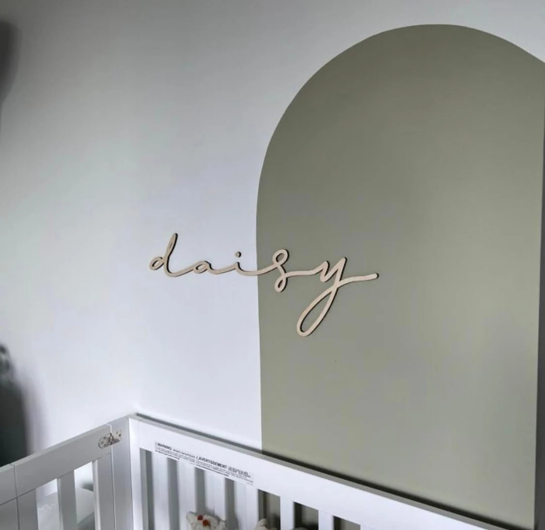 Cutout Baby Name Sign Custom Name Nursery Name Sign Large Baby Shower Gift Baby Name Sign Christm... | Etsy (US)