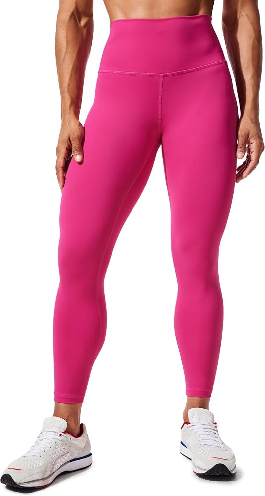 CRZ YOGA Women's Hugged Feeling Compression Leggings 25 Inches - Thick High Waisted Tummy Control... | Amazon (US)