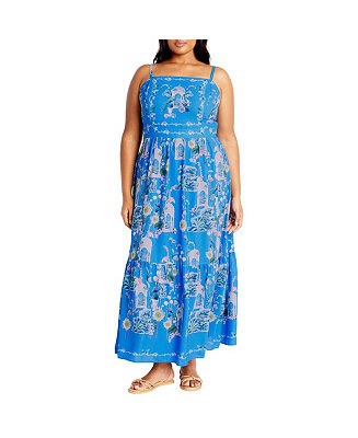 Plus Size Molly Print Maxi Dress | Macy's