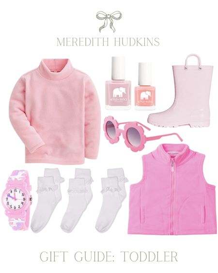 Gift guide, Amazon home, gift ideas, Christmas gift ideas, budget friendly gifts, Amazon gift ideas, Christmas, Christmas gifts, holiday inspo, Christmas inspo, little girls clothing, rain boots, girls clothing, pink outfit, unicorn, pink vest, pink turtleneck, nail polish, toddler gifts, toddler, ruffle socks

#LTKGiftGuide #LTKkids #LTKunder50
