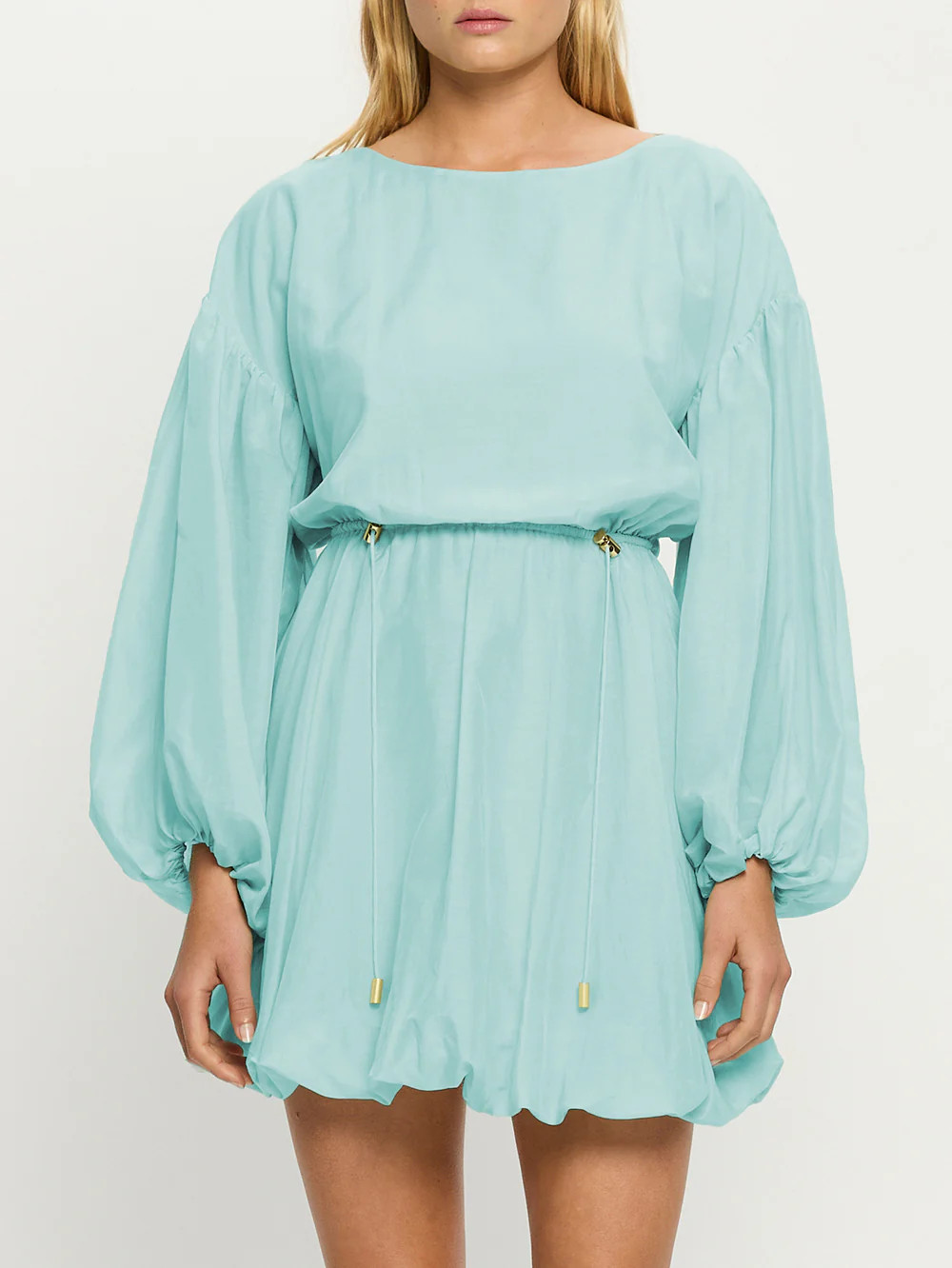 Riley Bubble Hem Mini Dress | KIVARI | Kivari (Global minus AU/NZ)