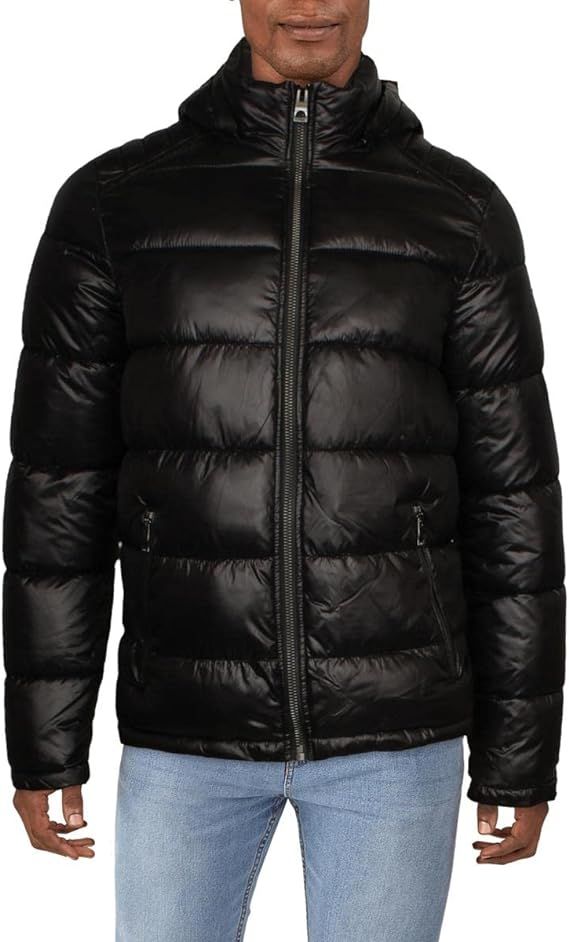 GUESS Mens Heavyweight Hooded Parka Jacket With Removable Faux Fur Trim | Amazon (US)