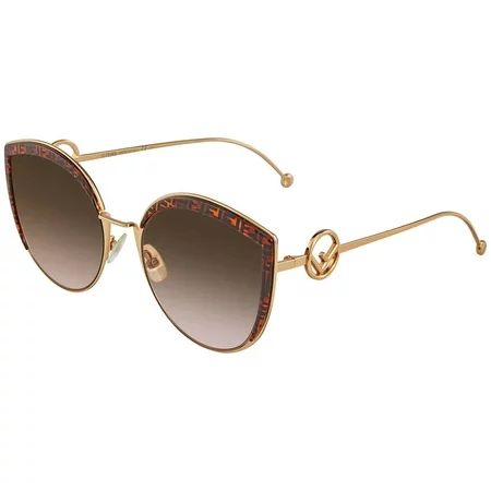 Fendi Brown Gradient Cat Eye Ladies Sunglasses FF 0290/S 0VH8 58 | Walmart (US)