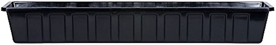 Poly-Pro Plastic Flower Box Planter, Black, 36-Inch | Amazon (US)