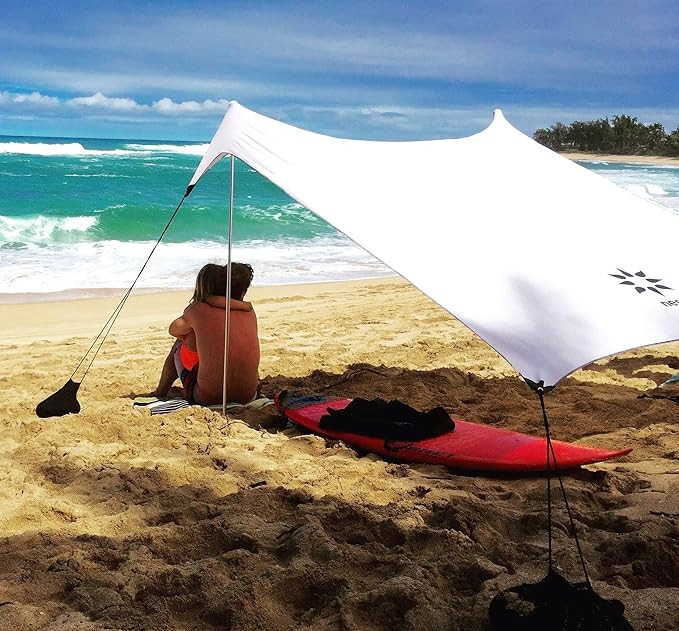 Neso Portable Beach Tent Sun Shelter with Sand Anchor - Lightweight Beach Shade Canopy - Easy Set... | Amazon (US)