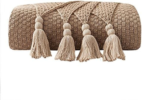Adory Sweety Throw Blanket Ultra Soft Natural Premium for Couch Sofa Bed with Handmade Tassels for C | Amazon (US)