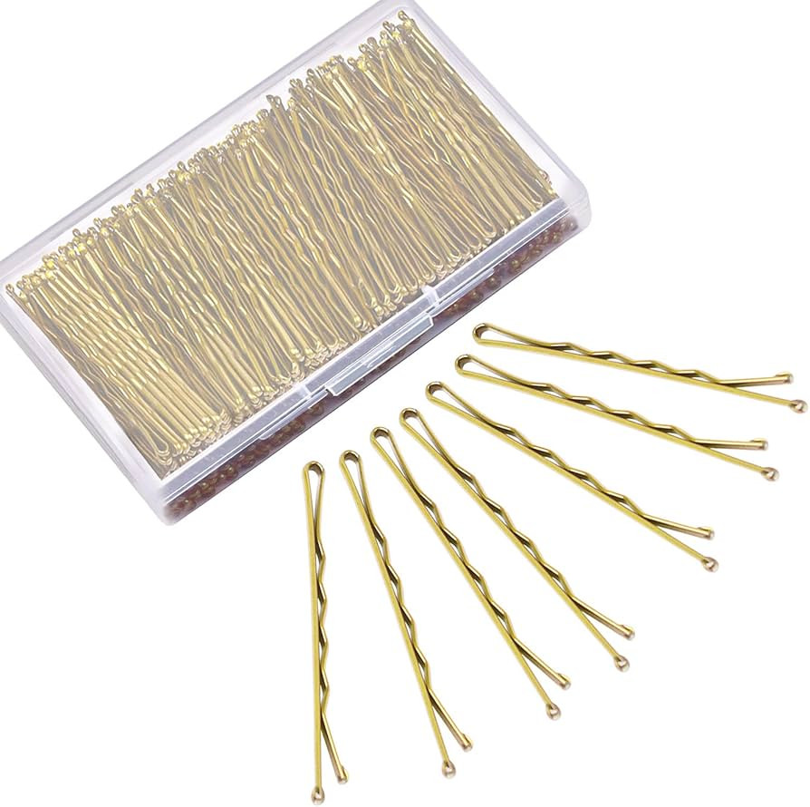 Blonde Bobby Pins, MORGLES 240 count Gold Bobby Pins Hair Pins Blonde Bobby Pins Blonde Hair with... | Amazon (US)