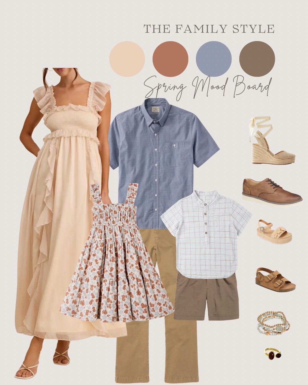 Spring florals and plaid perfectly paired and perfect for a spring photo session ✨